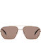 Gigi Barcelona Unisex Sunglasses with Gold Tartaruga Metallic Frame and Brown Lenses 6907/2