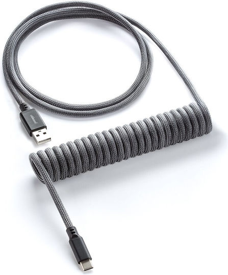 Cablemod Spirale USB 2.0 Kabel USB-C männlich - USB-A Gray 1.5m (CM-CKCA-CK-KC150KC-R)