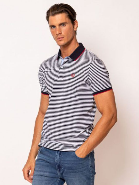 Heavy Tools Bluza Bărbătească Polo Stripes