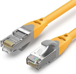 Vention IBHYD S/FTP Cat.6a Καλώδιο Ethernet 0.5m Κίτρινο