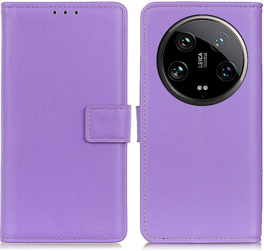 Mad Mask Wallet Leather / Synthetic Leather / Plastic Purple (Xiaomi 14 Ultra)