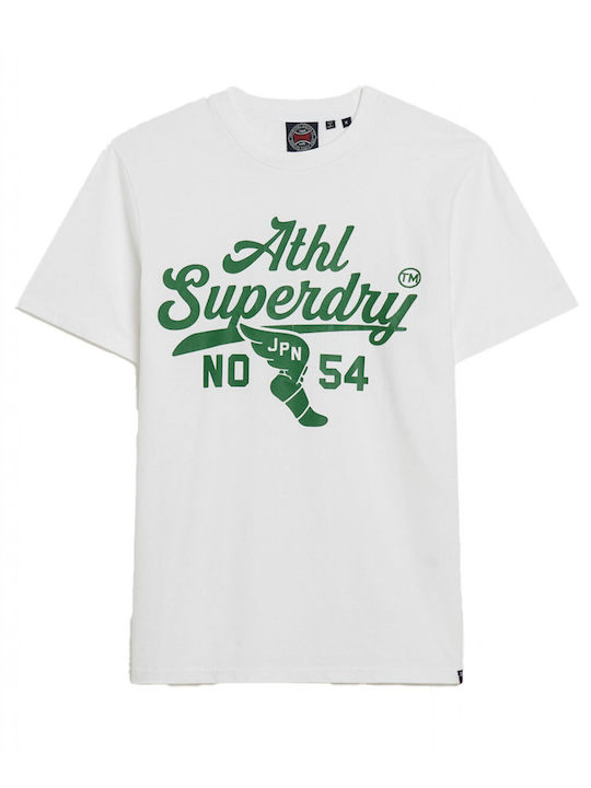 Superdry Ανδρικό Αθλητικό T-shirt Κοντομάνικο Λευκο
