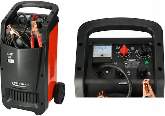 Weldman Start 650A Φορτιστής Μπαταρίας Αυτοκινήτου 650A 12/24V