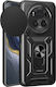 Techsuit Camshield Umschlag Rückseite Silikon / Kunststoff Schwarz (Honor Magic6 Pro)
