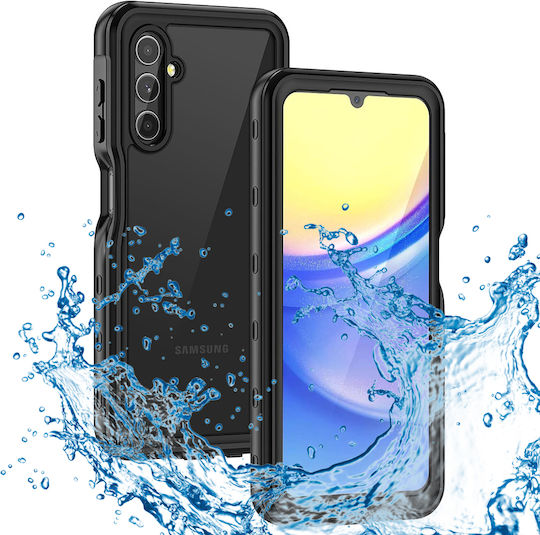 Shellbox Back Cover Σιλικόνης Αδιάβροχο Μαύρο (Galaxy A15)