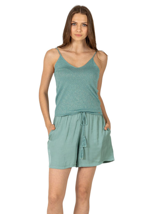 Aggel Women's Crop Top Teal