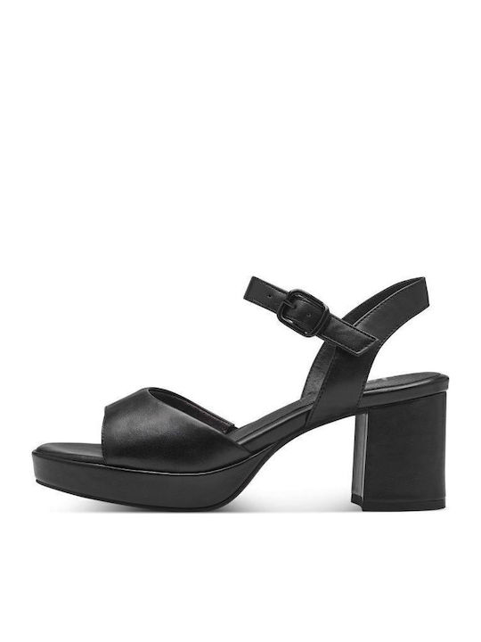 Jana Din piele Sandale Negre