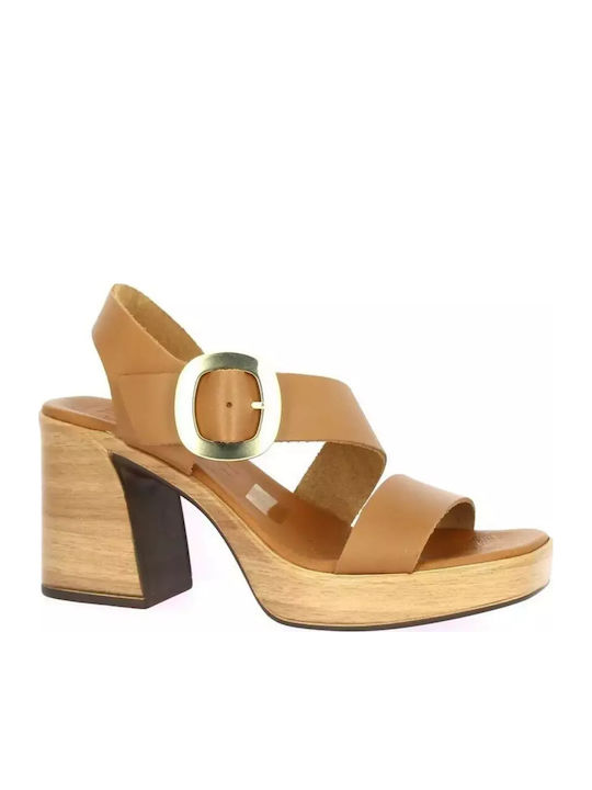 Leder Sandalen Anatomisch Tabac Braun
