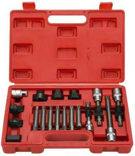 Car Alternator Pulley Tool Set 18 Pieces