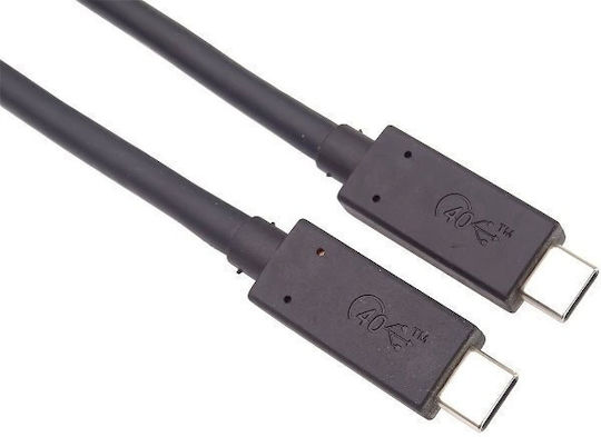 PremiumCord Thunderbolt 3 Cable 100W Black 1.2m