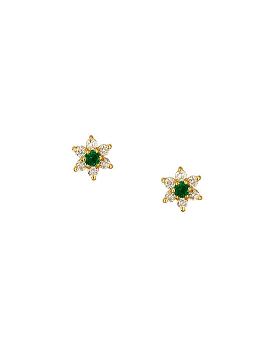 Earrings made of Gold 18K with Diamond