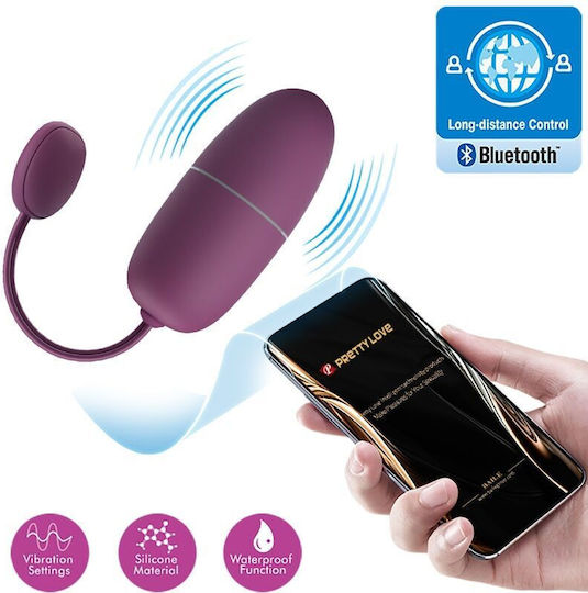 Pretty Love Nymph Vibrator Egg with Remote Control Flesh