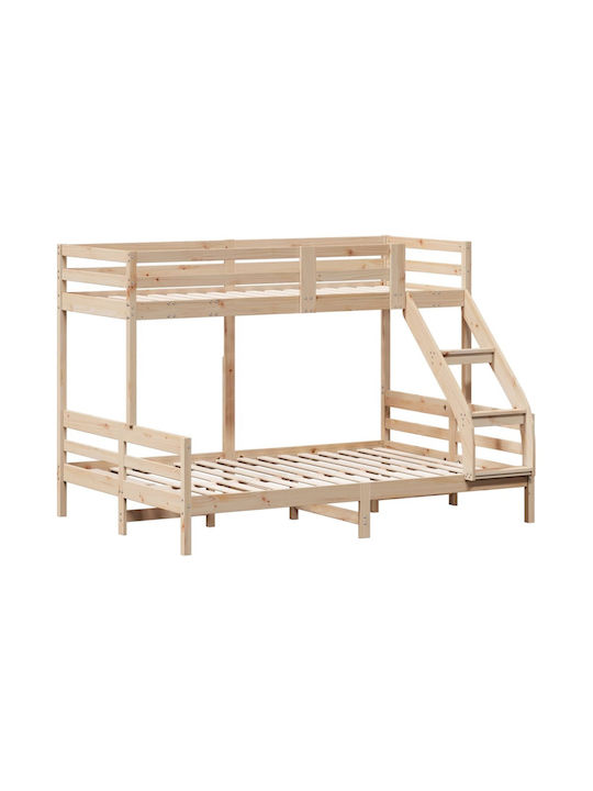 Kids Bed Bunk Semi Double Beige for Mattress 14...