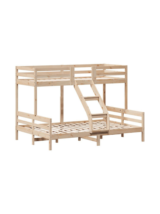 Kids Bed Bunk Semi Double Beige for Mattress 14...