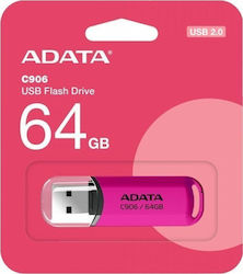 Adata C906 64GB USB 2.0 Stick Roz