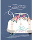 Wedding Greeting Card Laura Blue Car Flowers G3018