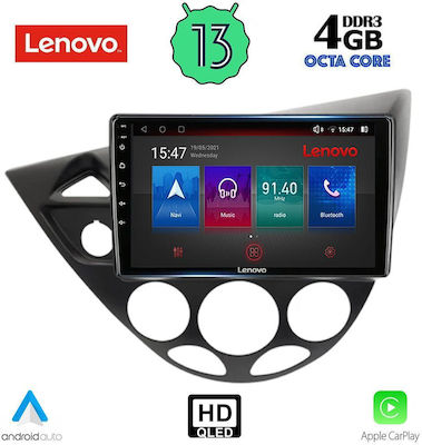 Lenovo Ηχοσύστημα Αυτοκινήτου 2DIN (Bluetooth/USB/AUX/WiFi/GPS/Apple-Carplay/Android-Auto) με Οθόνη Αφής 9"