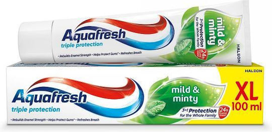 Aquafresh Triple Protection Mild & Minty Οδοντόκρεμα 100ml
