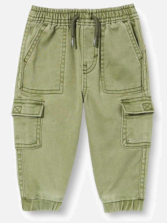 Παιδικό Παντελόνι Cargo Πράσινο Core Realxed Dobby Cargo Jogger