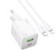 Hoco Încărcător GaN cu Port USB-A și Port USB-C...
