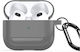 Dux Ducis Case Silicone with Hook in Gray color for Apple AirPods 3