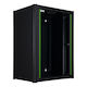 Lanview Επιτοίχια Καμπίνα Rack 16U 60x56x82.3cm Μαύρο RWM16U56BL