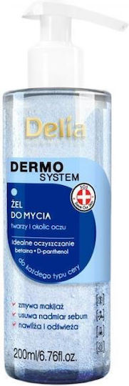 Delia Cosmetics Dermo System Gel Καθαρισμού Προσώπου & Ματιών 200ml