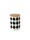 Etoile Vase General Use with Lid Ceramic 800ml