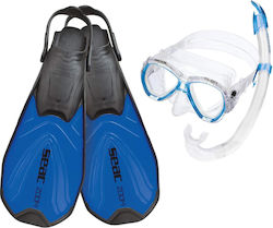 Seac Set Zoom Tris Diving Set Fins Mask Snorkel Seac Set Zoom Tris Diving Set Fins Mask Snorkel
