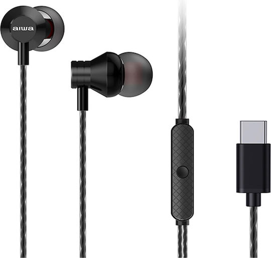 Aiwa Estm-50usb-c In-ear Handsfree Ακουστικά με Βύσμα USB-C Μαύρο
