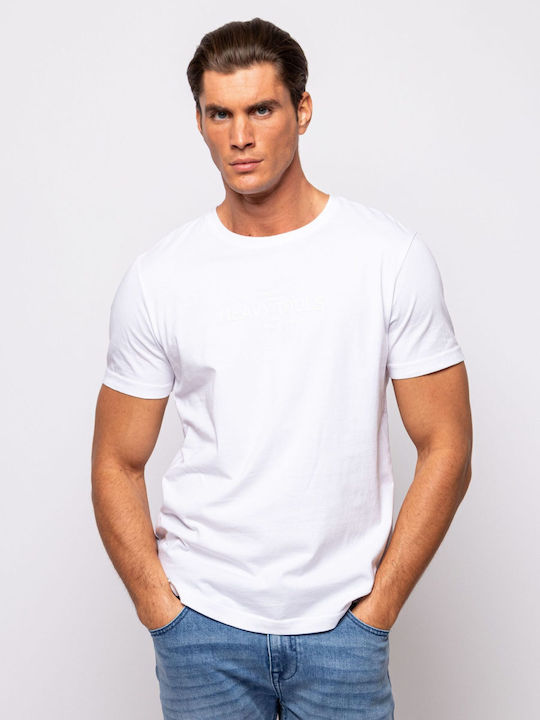 Heavy Tools Herren T-Shirt Kurzarm Weiß
