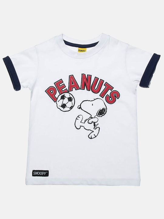 Kids Top Short-sleeved White Snoopy