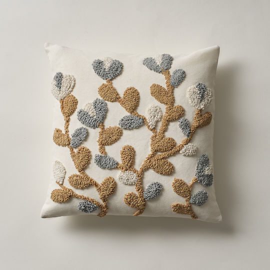 Gofis Home Διακοσμητική Μαξιλαροθήκη Jocelyn Fleece Brown 219 43x43εκ.