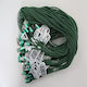 Omega Cordyl Fabric Cable Cable Braided Lightning To Usb 2a Polybag Oem 1m Green 44039