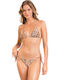 Rio De Sol 1981121356 Bikini Slip με Κορδονάκια Animal Print