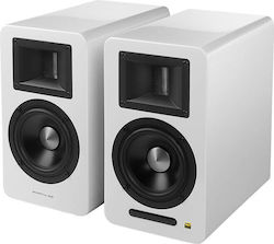 Airpulse A100 Αυτοενισχυόμενα Ηχεία με Bluetooth 100W (Ζεύγος) Λευκά