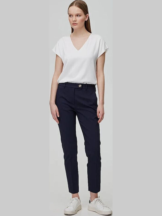Γυναικείο Chino Παντελόνι Βαμβακερό Navy Μπλε