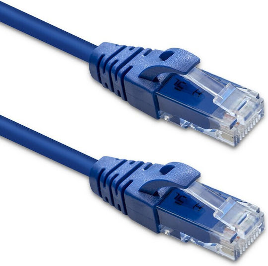 Qoltec U/UTP Cat.6 Gigabit Ethernet Network Cable 1m Blue