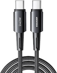 Essager USB 2.0 USB-C male - USB-C 240W 1m (EXCTT3-CG0G-P)