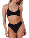Set Bikini Μπουστάκι Black/White