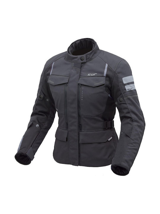 Tur Winter Women's Riding Jacket Waterproof Gray