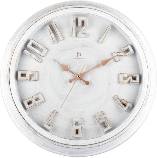 Justaminute Wall Clock Plastic White