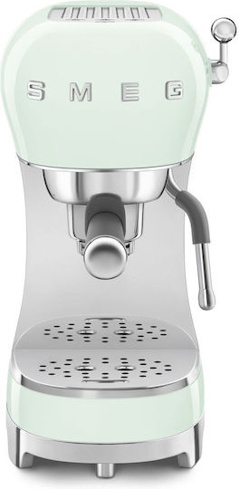 Smeg Μηχανή Espresso 1350W Πίεσης 15bar Pastel Green ECF02PGEU