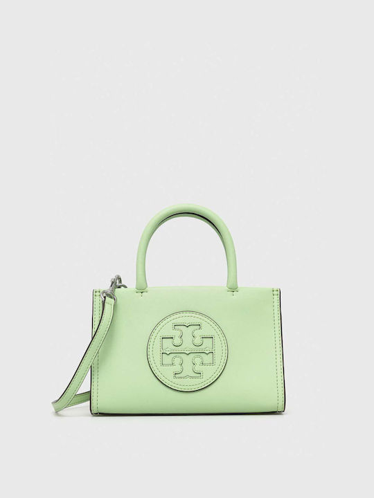 Tory Burch Ella Γυναικεία Τσάντα Tote Πράσινη