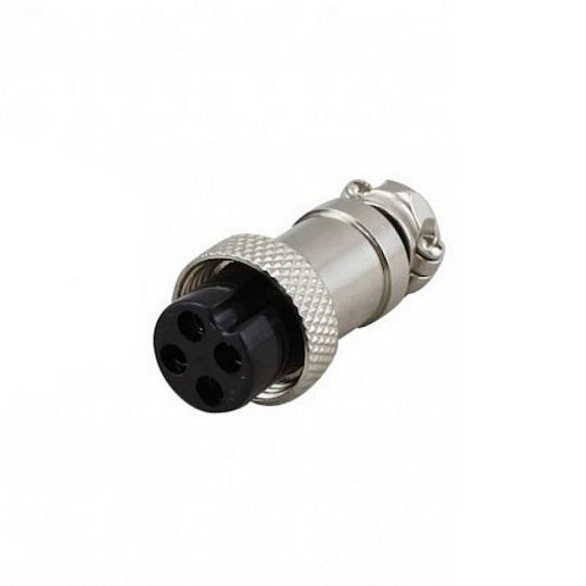 GX16 Connector 4PIN Female Circular Aviation Socket Plug (1τμχ) (#46422)