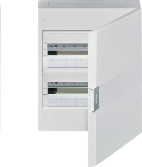 Hager Vega Elektrischer Sicherungskasten Wandmontage, 2 Reihen, 18 Elemente B400xH475xT146mm