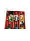 AGC Nutcracker de Crăciun Lemn Înălțime 16cm. 3buc