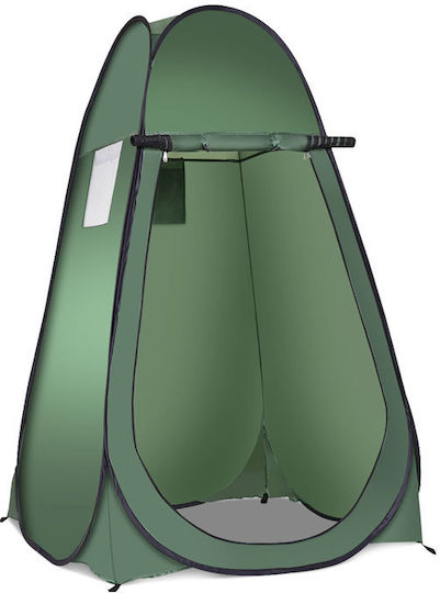 Costway Camping Tent Pop Up Toilet Green 3 Seasons 120x120x190cm
