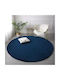 Rug Round Royalnavy (blue)