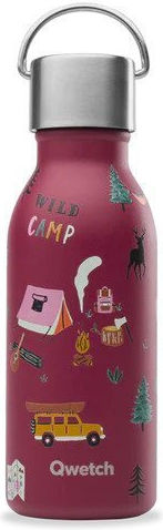 Qwetch Kinder Isolierflasche 350ml Yosemite Rot